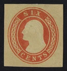 CKStamps: US Cut Square Stamps Collection Scott#U12 Unused H NG