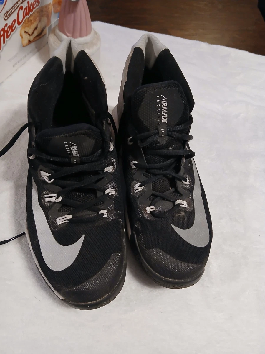 Nike Air Max Audacity Shoes Mens Size 9 Black Basketball Sneaker 848484-007 Size 9 - Nike Air Max Audacity 2016 Black Silver for sale  main image 2