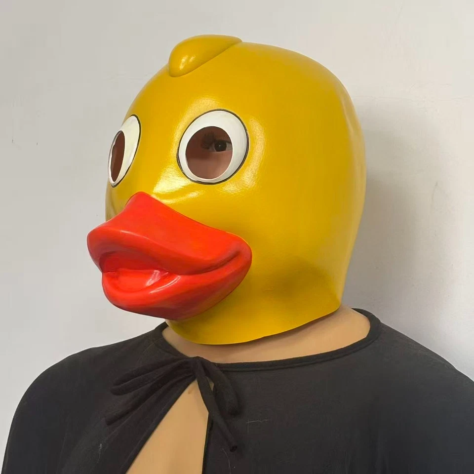 Mascarada de Halloween Látex Animal Cabeza de Pato Máscara Carnaval Fiesta Juegos con disfraces Foto 4 de 4