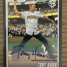 2026 Topps Series 1 Tony Hawk First Pitch Autograph Black #1/10 SSP Rare Padres