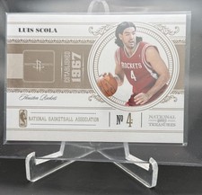 2010-11 Playoff National Treasures #34 Luis Scola  16/99 Rockets