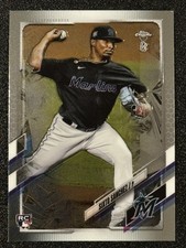 2021 Topps Chrome Ben Baller #193 Sixto Sanchez Base Rookie Card RC Marlins