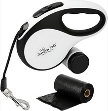 Hunde Rollleine 5m mit Kotbeutelhalter | Schnellbremse, rutschfest bis 30kg