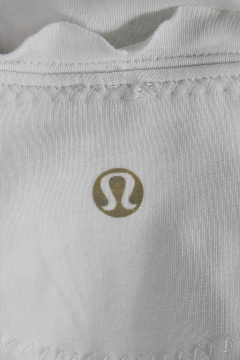 Lululemon Womens Basic Tunic Tee White Short Slee… - image 4