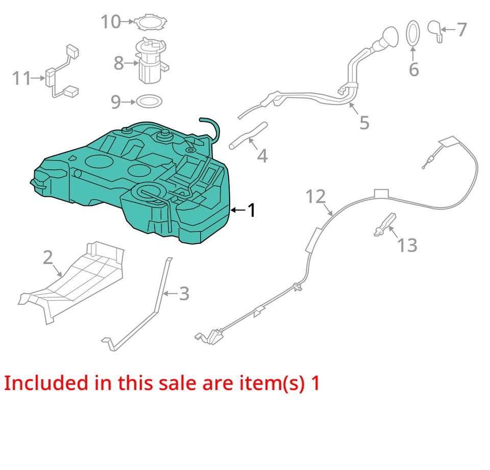 Conjunto de tanque de combustible para Nissan MAXIMA 2016 Thru 31/12/15 OEM envío gratuito Foto 4 de 4