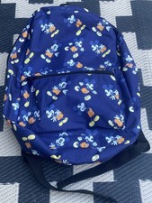 Disney Mickey Mouse Backpack Navy Blue All Over Mickey Mouse Graphic