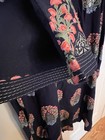 Boho Indian Kurti Dress & Pants Fits Like 3X Navy Orange Gold New From India — photo 5