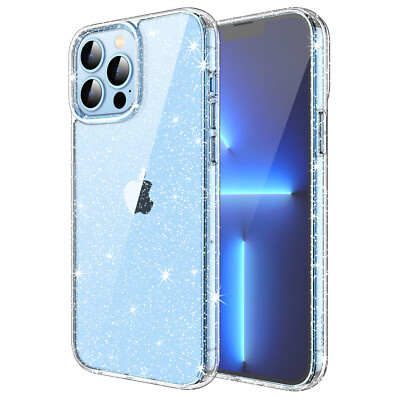 JETech Glitter Case for iPhone 13 Pro 6.1-Inch, Bling Cover for Women and Girls