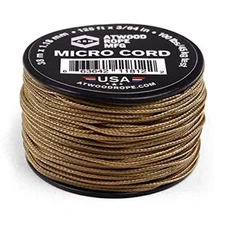 Atwood Rope MFG Micro Utility Cord 1.18mm X 125ft Reusable Spool Tan