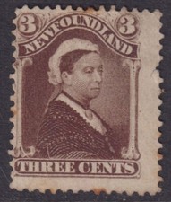 Canada Newfoundland 1887 1888 3c Queen Victoria SG52 Sc 57 Used see note