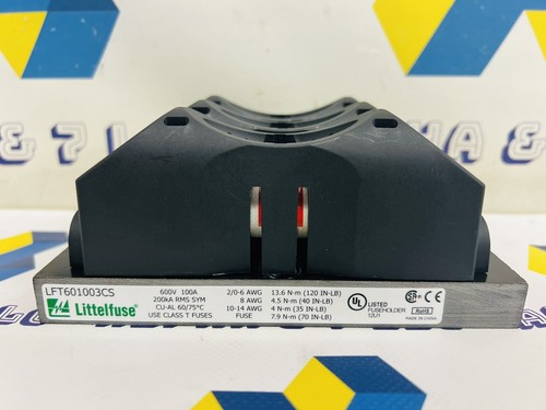 Littelfuse LFT601003CS Fuse Holder 600v 100a 3x Littelfuse JLLS 80A - Picture 2 of 9