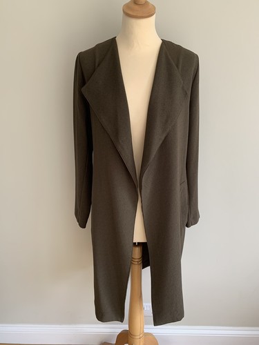 New Khaki Open Jacket Size 8 Peacocks 