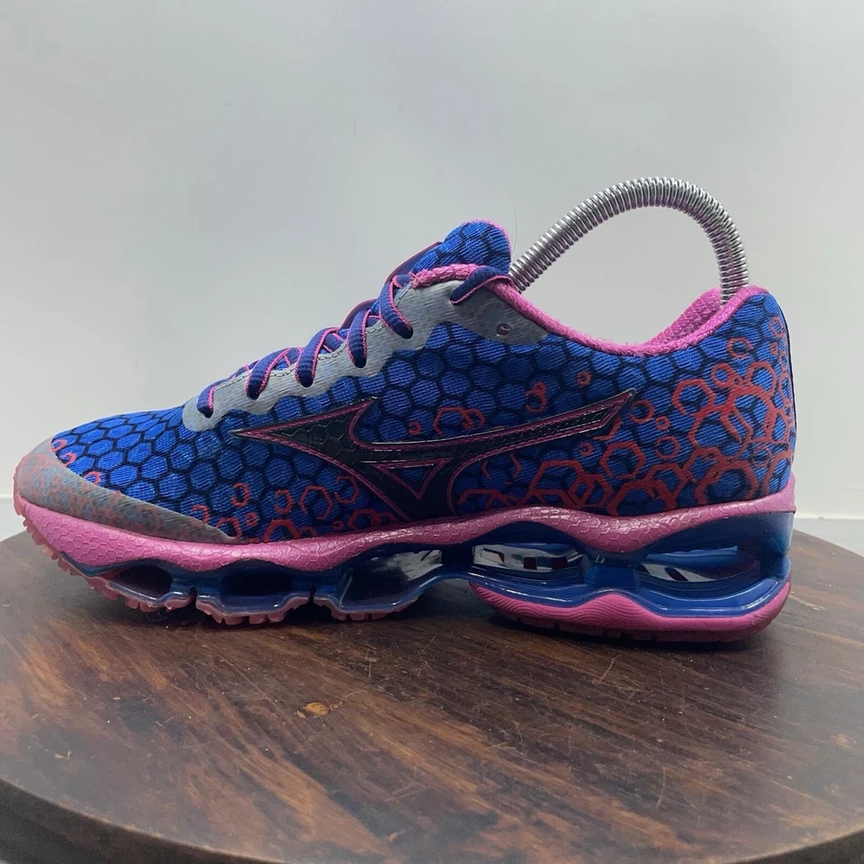 Mizuno Wave Prophecy 3 Womens Running Shoes Size 7 Blue Athletic Sneakers - Image 2 of 4