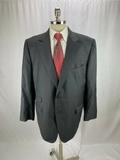 Astor  Black Nobility Loro Piana Super 150 Gray Wool Blazer Jacket 50L
