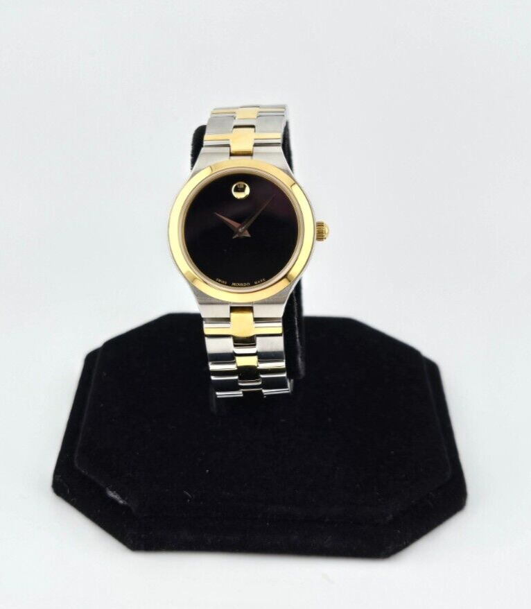 Movado Juro Black Dial Stainless Steel Women’s Watch - 0607445