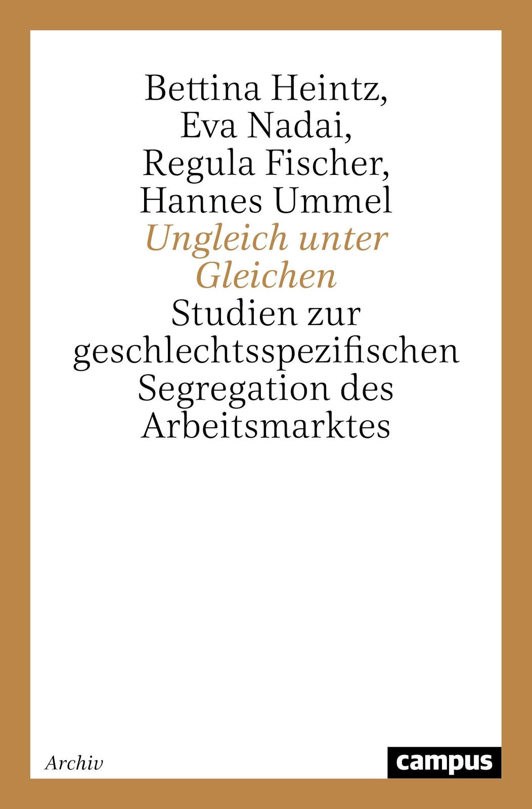 Thumbnail - Ungleich Unter Gleichen | Bettina Heintz (u. A.) | Taschenbuch |
