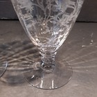 Set of 2 FOSTORIA CHINTZ CRYSTAL #6026 6" TALL 13-OUNCE FOOTED ICED TEA TUMBLERS — photo 4