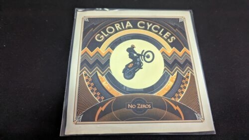 Gloria Cycles – No Zeros CDr Promo Card Sleeve CD Single + Beermat & Badge - Zdjęcie 1 z 2