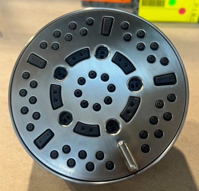 Brizo 5'' Round Multi Function Shower Head Wall Mount - STEEL Finish