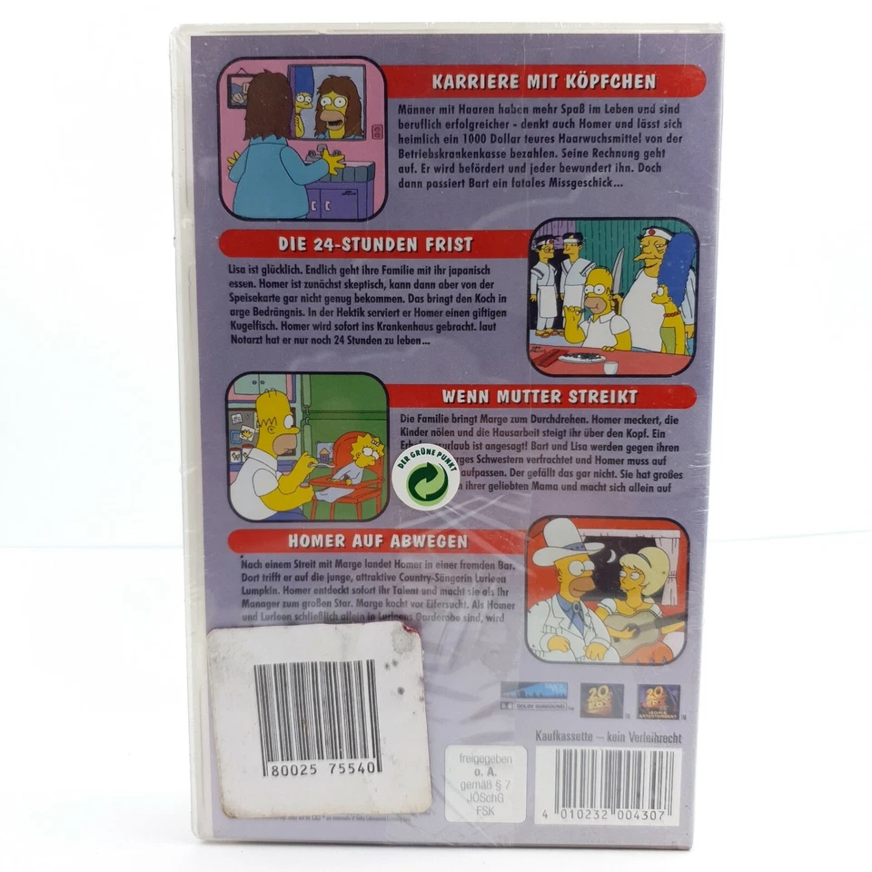 Neu in Folie - Die Simpsons - Homers letzte Versuchung - VHS selten Sammler 90er - Bild 2 von 4