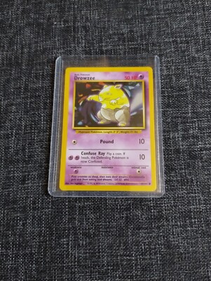 1995 drowzee pokemon card 1995, 96, 98 Nintendo, Creatures, GAMEFREAK. Pokmon DROWZEE 54/82 Card #96