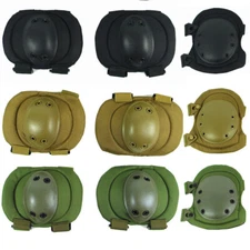 Professional Tactical Knee and Elbow Protective Pads Gear Set Airsoft Hunting US
