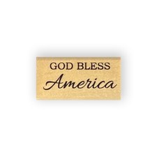 God bless America Mounted Rubber Stamp, Patriotic 31