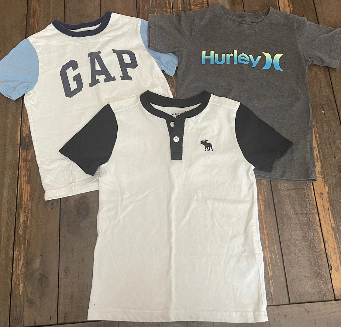 Boys Designer Shirt Lot Sz 4 6 Abercrombie GAP Hurley. B eBay