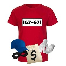 T-Shirt Panzerknacker Kids Deluxe+ Kostüm-Set Karneval Fasching Kinder 98 - 164