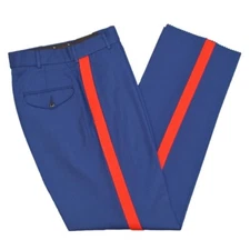 USMC MARINES BLOOD STRIPE NCO DRESS BLUE PANTS TROUSERS USED