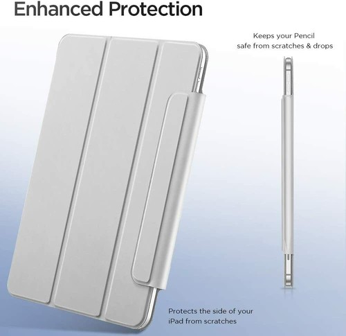 ESR Rebound Magnetic Trifold Smart Case - iPad Pro 11" 2018 and 2020 Silver Grey - Picture 5 of 8