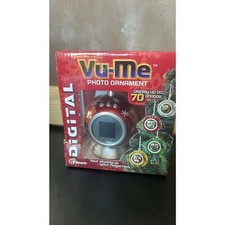 Senario Vu-Me Digital Photo Ornament 1.5" LCD Screen Display up to 70 Photos