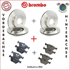 Kit Bremsscheiben Und Bremsbeläge Vorne + Hinten Brembo Für Bmw 5 E28 528 525 52