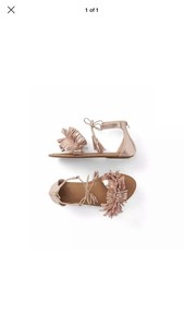 Gap Kids Rosa Oro tan flecos Zapatos Bajos Zapatos Sandalias Chicas Tamaño  2 cremallera posterior Nueva con etiquetas | eBay