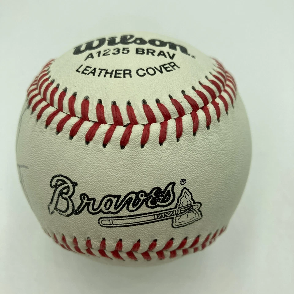 Hank Aaron Signed Vintage 1970's Atlanta Braves Baseball JSA COA - Image 2 of 4