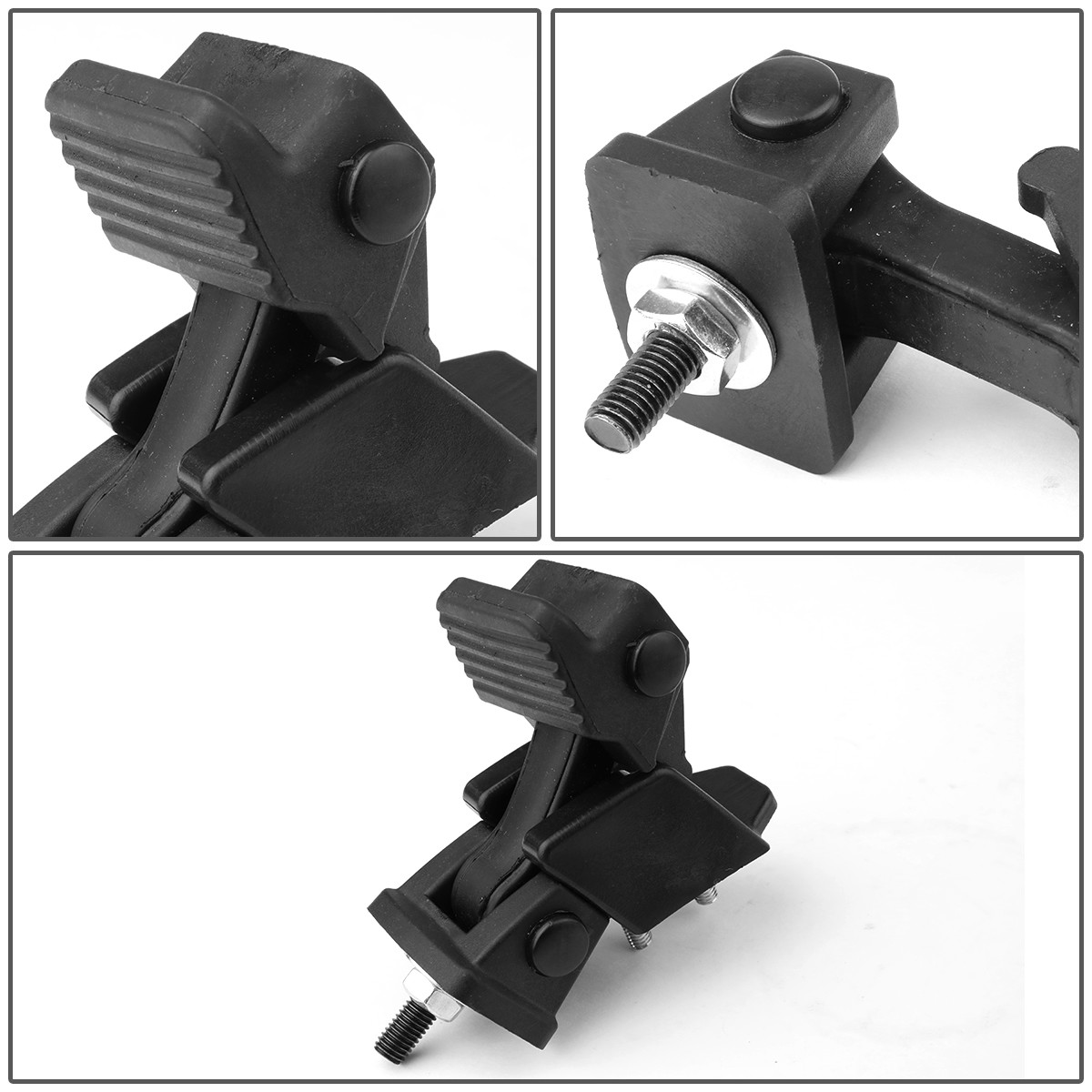 Hood Secure Hold Down Lock Latch Bodies+Bracket Kit for 9706 Jeep