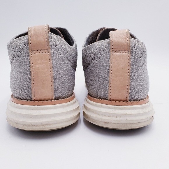 SAOLA Cole Haan Original Grand Stitchlite Oxford tinta unita grigio Rock Ridge taglia 12