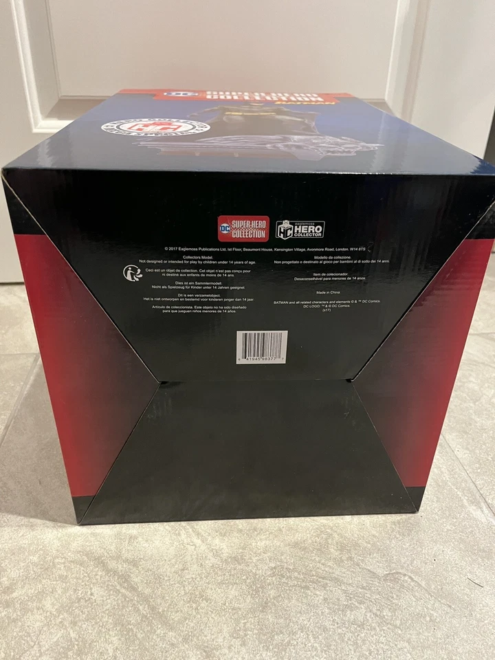 Estatua especial de Batman de superhéroe de DC MEGA #508/750 sin usar, en caja Eaglemoss con certificado de autenticidad limitado Foto 4 de 4
