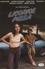 Paul Thomas Anderson & Cooper Hoffman "Licorice Pizza" SIGNED 8x12 Photo ACOA