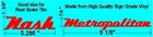 Item photo. Show Listing Details page. Listing NASH - METROPOLITAN RED Script Lettering LOGOS, Met, Nxi, Vinyl NEW