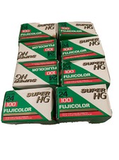 FUJICOLOR Super HG 100 CN 135 24 Film expired Lot Of 8 Packs