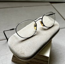 Anne Klein Vintage Eyeglasses Glasses Silver Frames Inlay Shell L2149 055 50-18