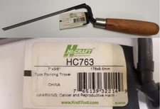 Kraft Tool Hi-Craft HC763 Caulking Trowel 7in x 3/8in