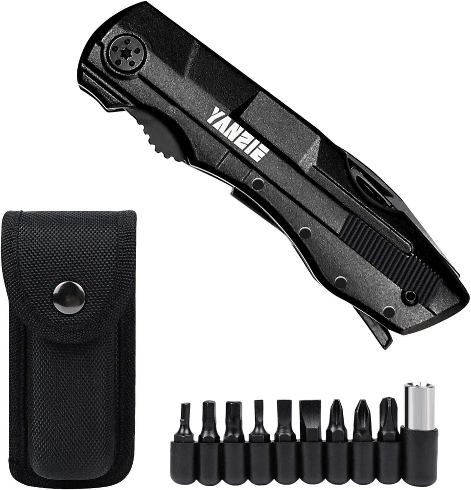 Multi Tool Folding Knife for Fishing Camping Hunting Outdoor Activities for Gift