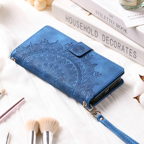 For OnePlus 5 Case Datura Leather Zipper Card Slots Flip Wallet Pocket Cover - Picture 14 of 68