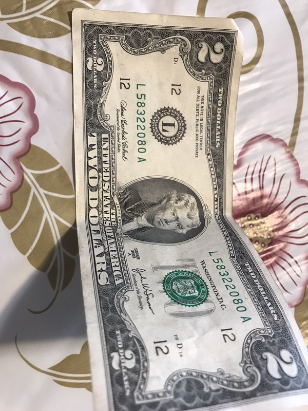 2 Dollar Bills 1776