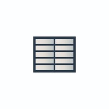 Full View Garage Door 10 ft By 9 ft Anodized Matt Black Frame With Clear Glass