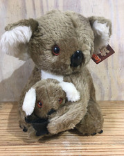Vintage 1979 Russ Luv Pets 9" Koala Bear and Baby Stuffed Plush Animal