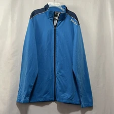 And1 embroidered full zip jacket lightweight mens size L guc e2050