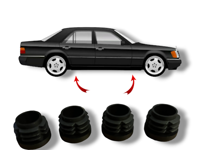 Ori Mercedes W124 E-Klasse Wagenheberaufnahme Abdeckkappe V+H NEU In